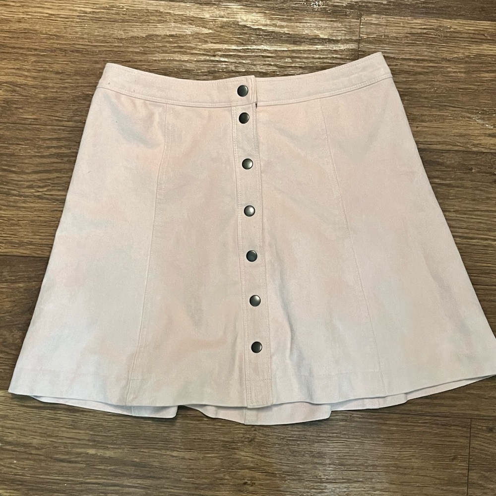 Pink Button Down Abercrombie Skirt